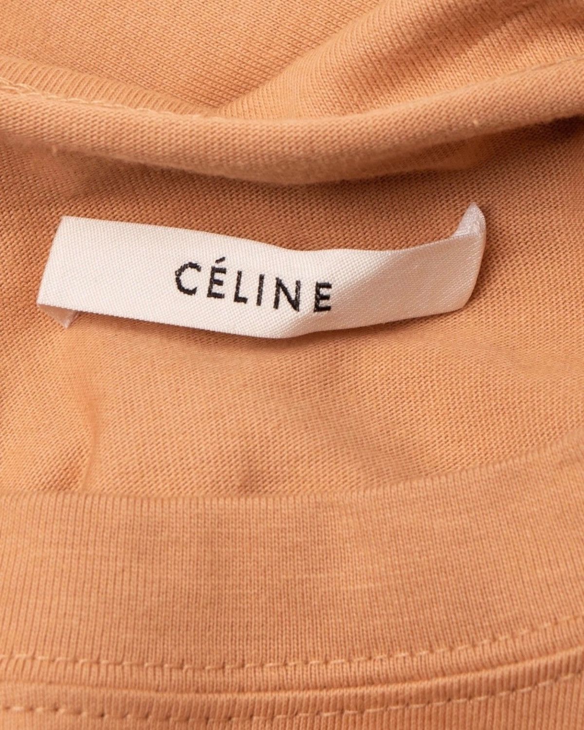 Celine Celine Cotton and Leather Trim Scarf T Shirt Size XS / US 0-2 / IT 36-38 - 4 Thumbnail