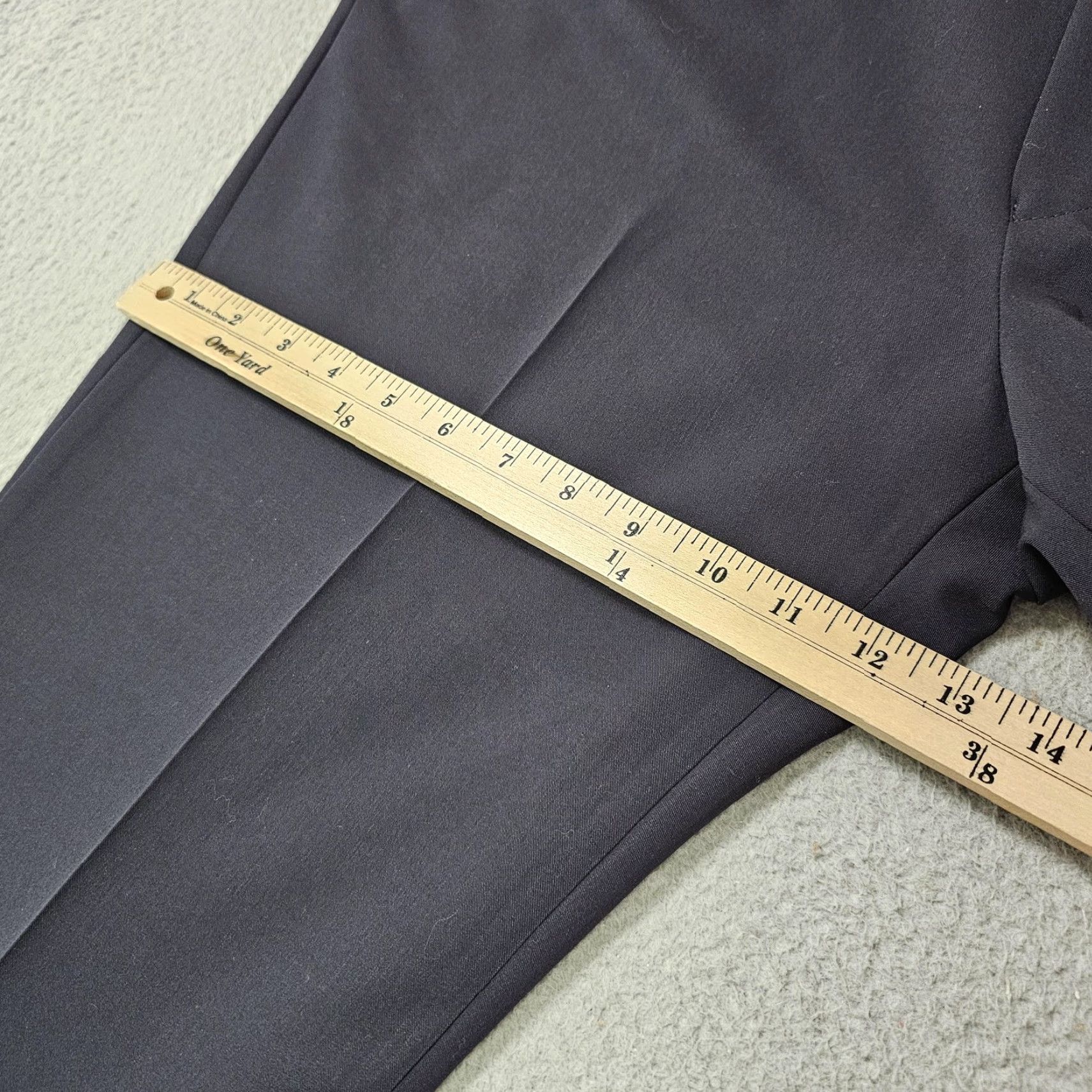 Vintage BALLIN Dress Pants Mens 38x32 Black Comfort-EZE Travel Stretch Straight Fit Mens Pants Black 38x32 Business Casual Slit? Size US 38 / EU 54 - 3 Thumbnail