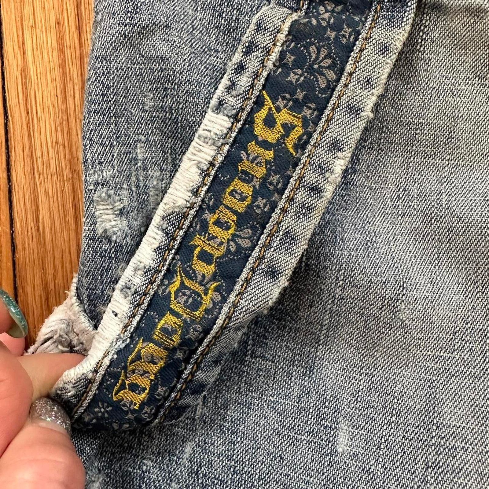 Snoop Dogg RARE Vintage 90s Snoop Dogg Jean Shorts Hip Hop Baggy 36 Size US 36 / EU 52 - 7 Thumbnail