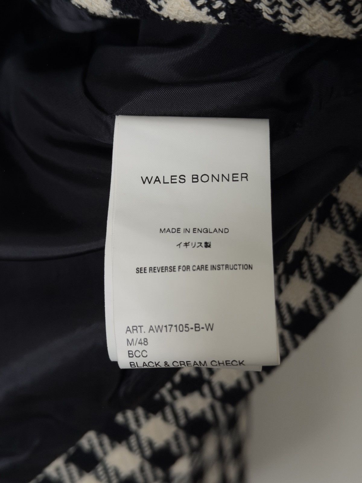 Wales Bonner Wales Bonner Checkered Jacket AW17 Size M / US 6-8 / IT 42-44 - 9 Thumbnail