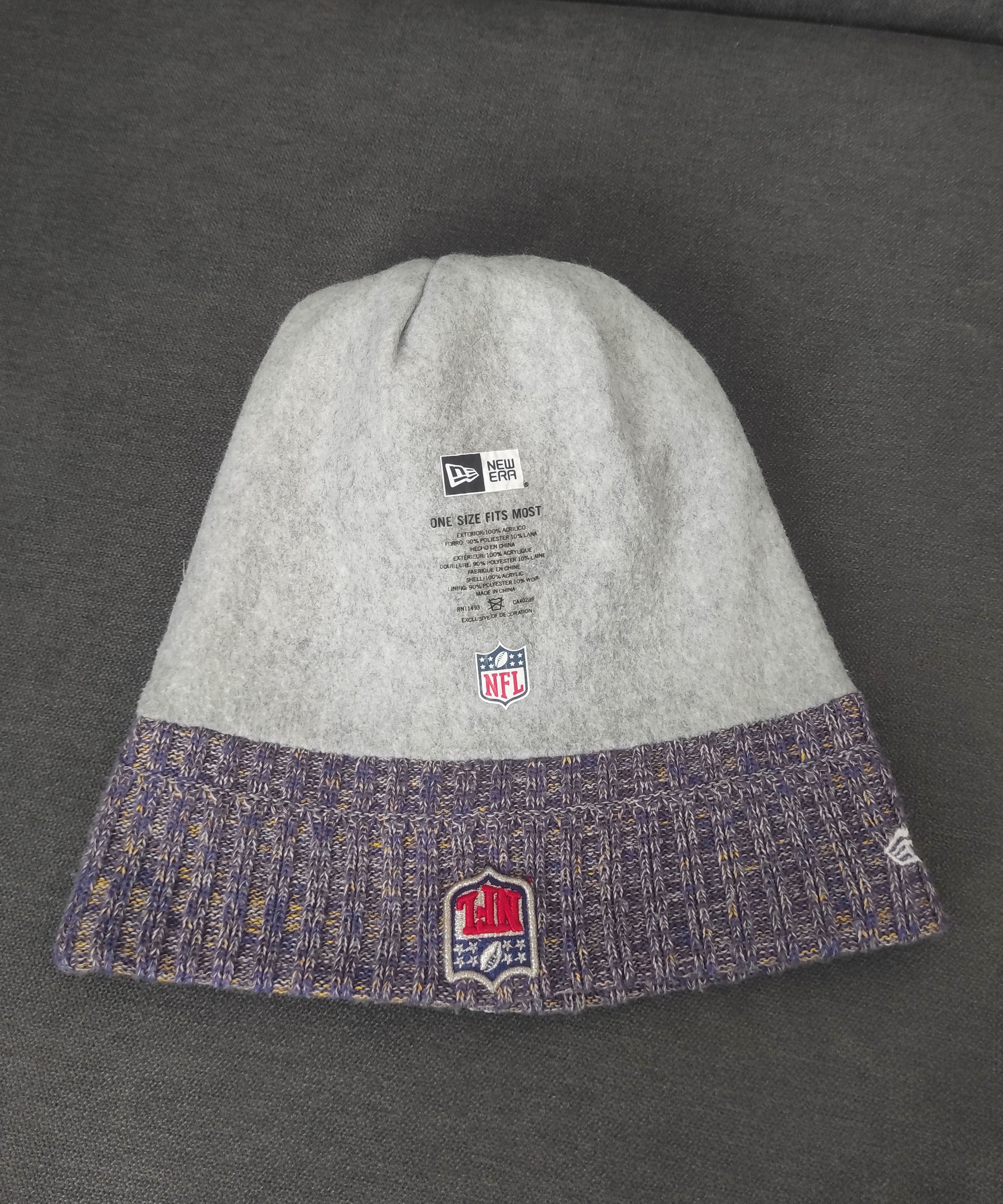 NFL × New Era Minnesota Vikings Striped NFL Logo Beanie Hat Knit Rare 2018 Size ONE SIZE - 5 Thumbnail