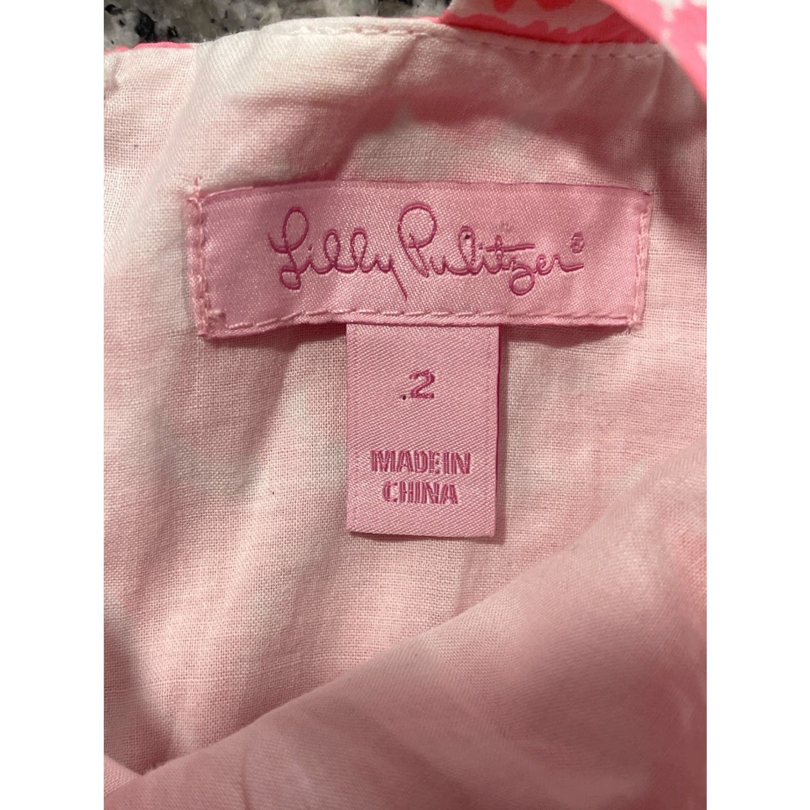 Lilly Pulitzer VINTAGE Lilly Pulitzer Women’s Dress Sleeveless Knee Length Lace Trim Cosmo Pink Size 2 Retail 98 NWOT Size XS / US 0-2 / IT 36-38 - 3 Thumbnail