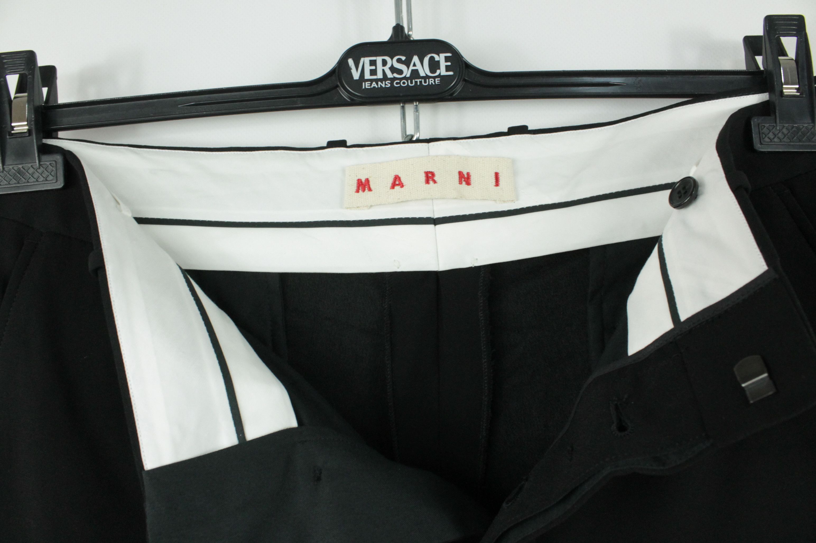 Marni Marni Commessa Viscose Acetate Black Dress Pants Size 30" / US 8 / IT 44 - 3 Thumbnail