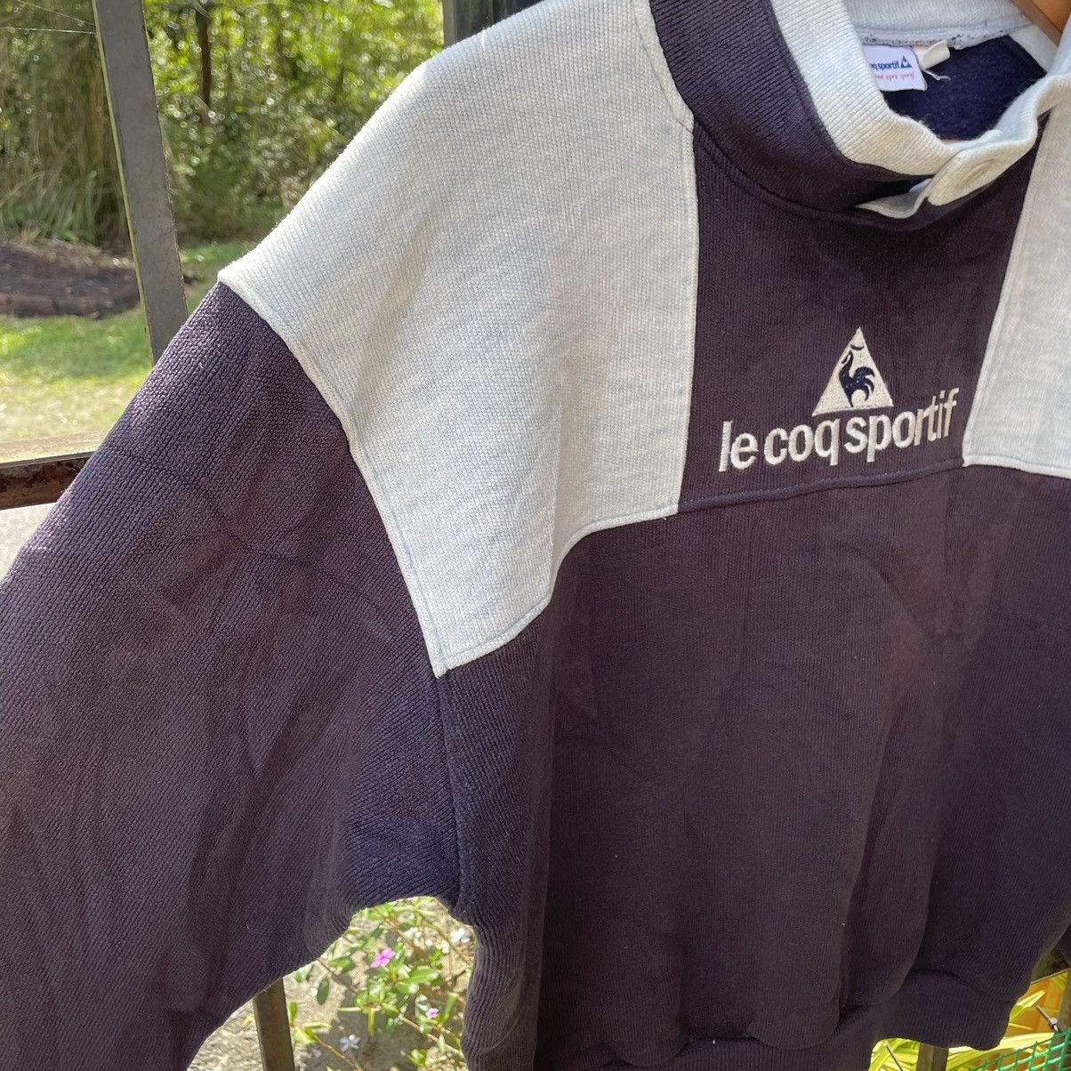Le Coq Sportif × Vintage 🔥Vintage Le Coq Sportif Embroidered Spellout Sweatshirts Size US M / EU 48-50 / 2 - 5 Thumbnail