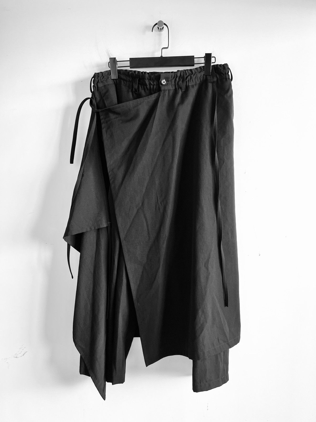 Yohji Yamamoto Yohji Yamamoto Ground Y - WOOL GABARDINE 3-WAY SKIRT PANTS Size US 32 / EU 48 - 2 Thumbnail