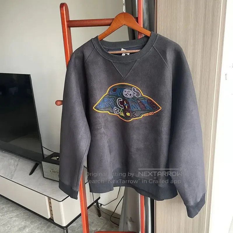 Kenzo KENZO Gray Graphic Men's Sweatshirt . Size US L / EU 52-54 / 3 - 1 Thumbnail