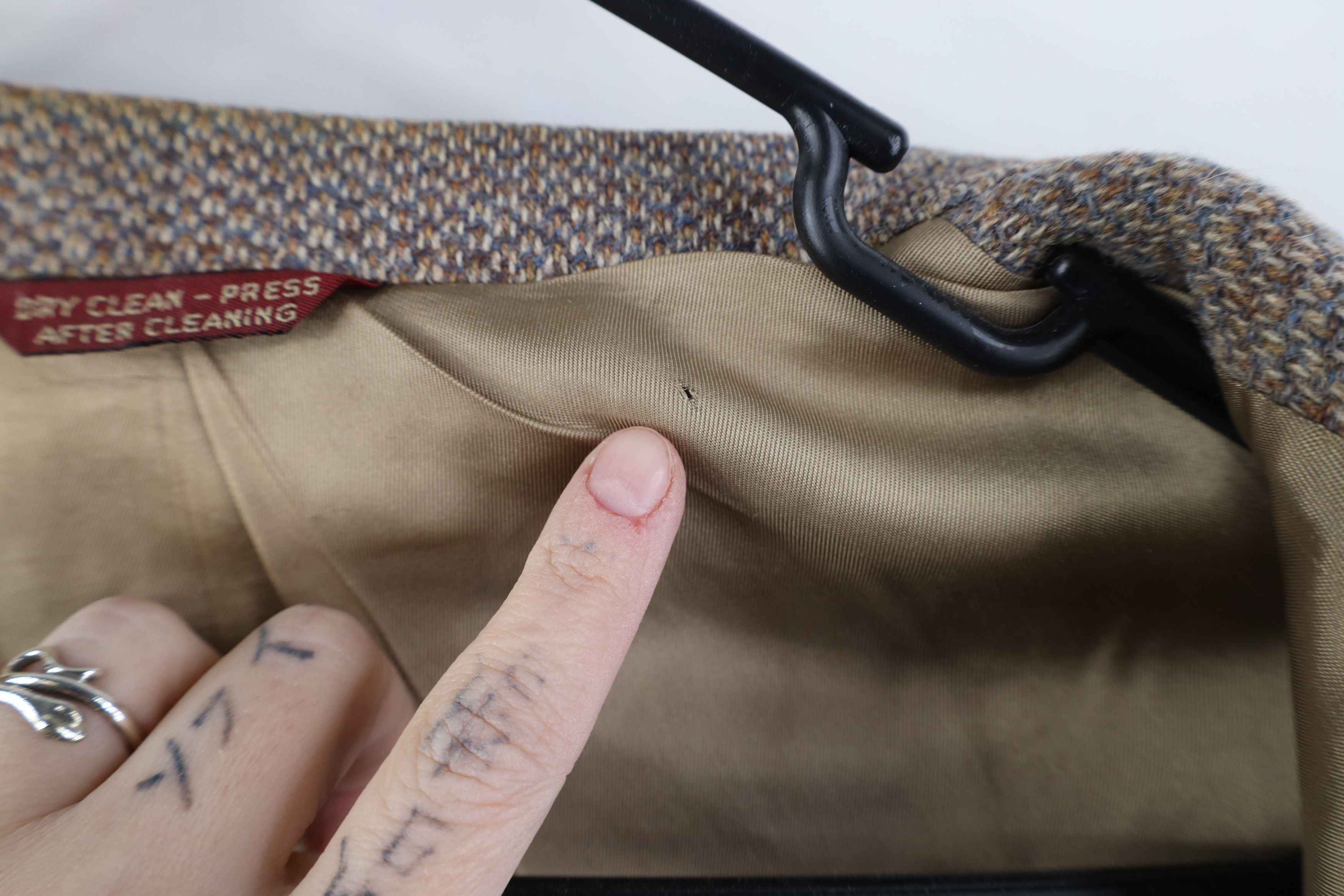 Vintage Vintage 70s Streetwear Suit Coat Blazer Jacket Beige USA Size XL / US 12-14 / IT 48-50 - 12 Thumbnail