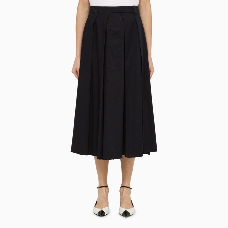 DEPARTMENT5 o1d2blof0824 Cotton Skirts in Navy Blue Size 32" / US 10 / IT 46 - 1 Thumbnail