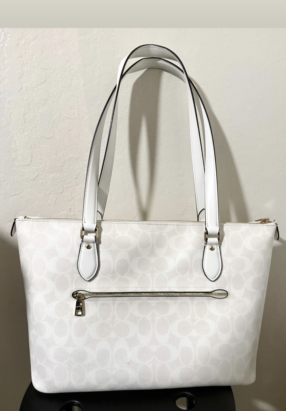 White coach tote bag