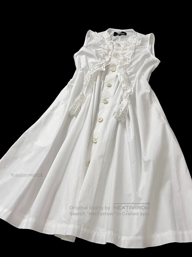 Comme des Garcons Comme Des Garcons Lace pleated dress Size S / US 4 / IT 40 - 4 Thumbnail
