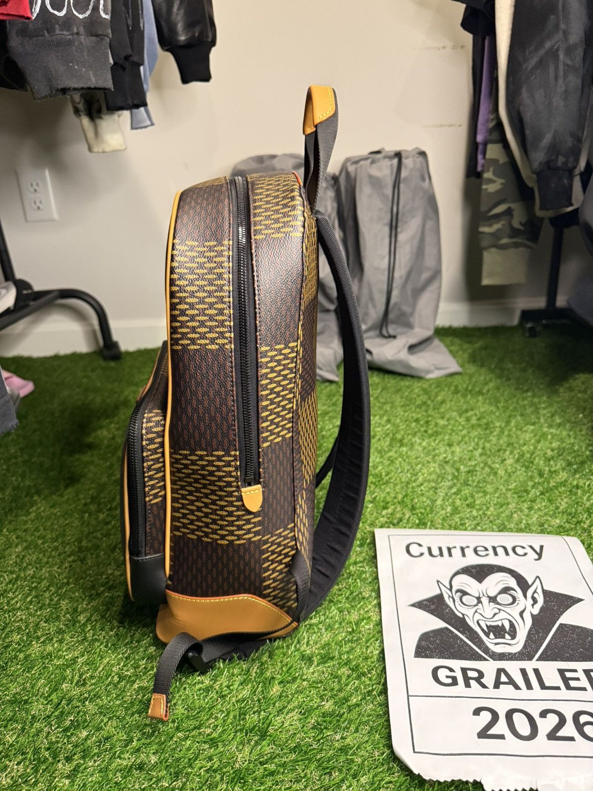 Louis Vuitton × Nigo GRAIL 🦄📜 Louis Vuitton X Nigo Damier Wave Campus Backpack Size ONE SIZE - 10 Thumbnail