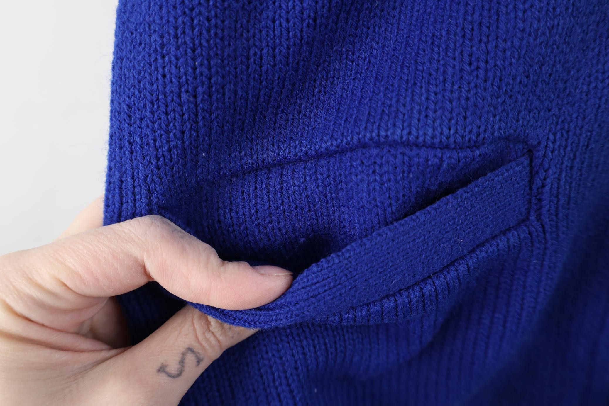 Vintage Vintage 50s 60s Knit Varsity Lettermen Cardigan Sweater USA Size US L / EU 52-54 / 3 - 8 Thumbnail