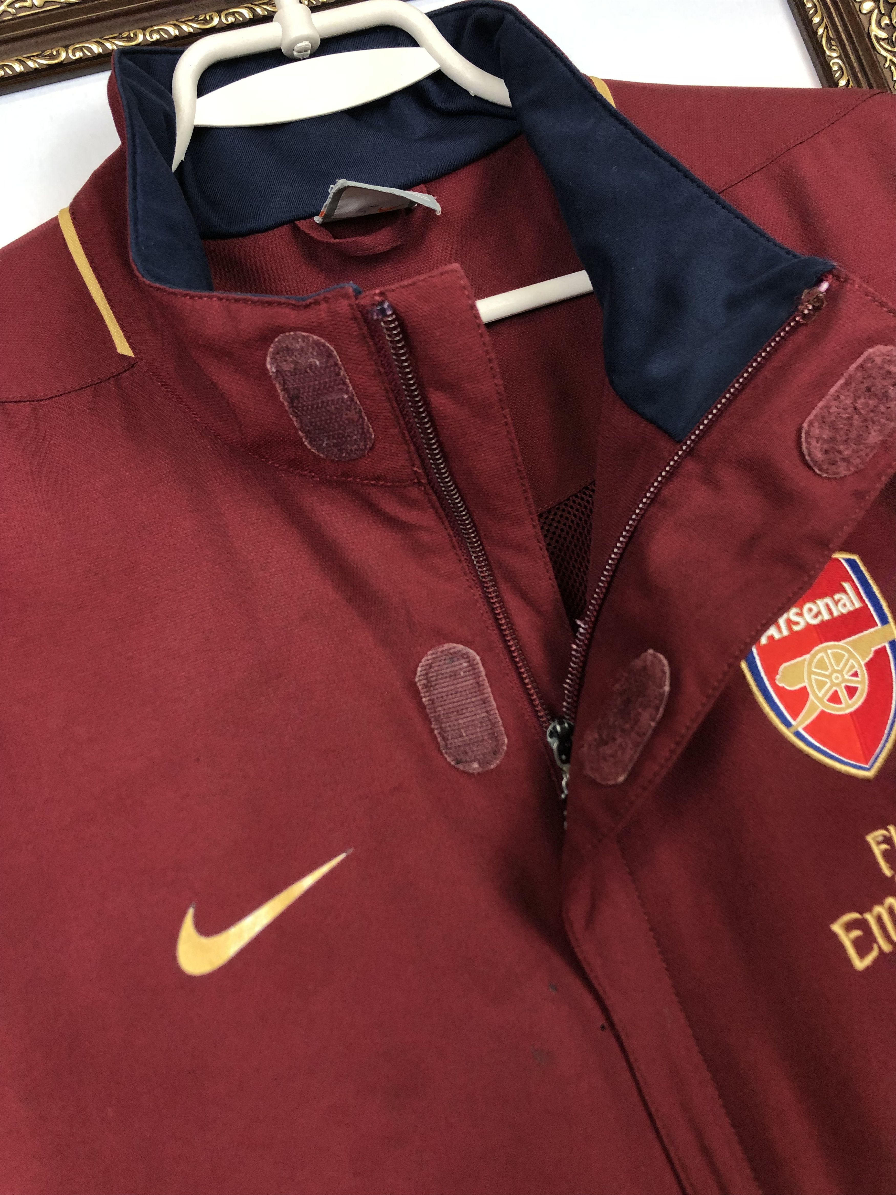 Nike Vintage Nike Arsenal Football Jacket Soccer Track Top Size US L / EU 52-54 / 3 - 4 Thumbnail
