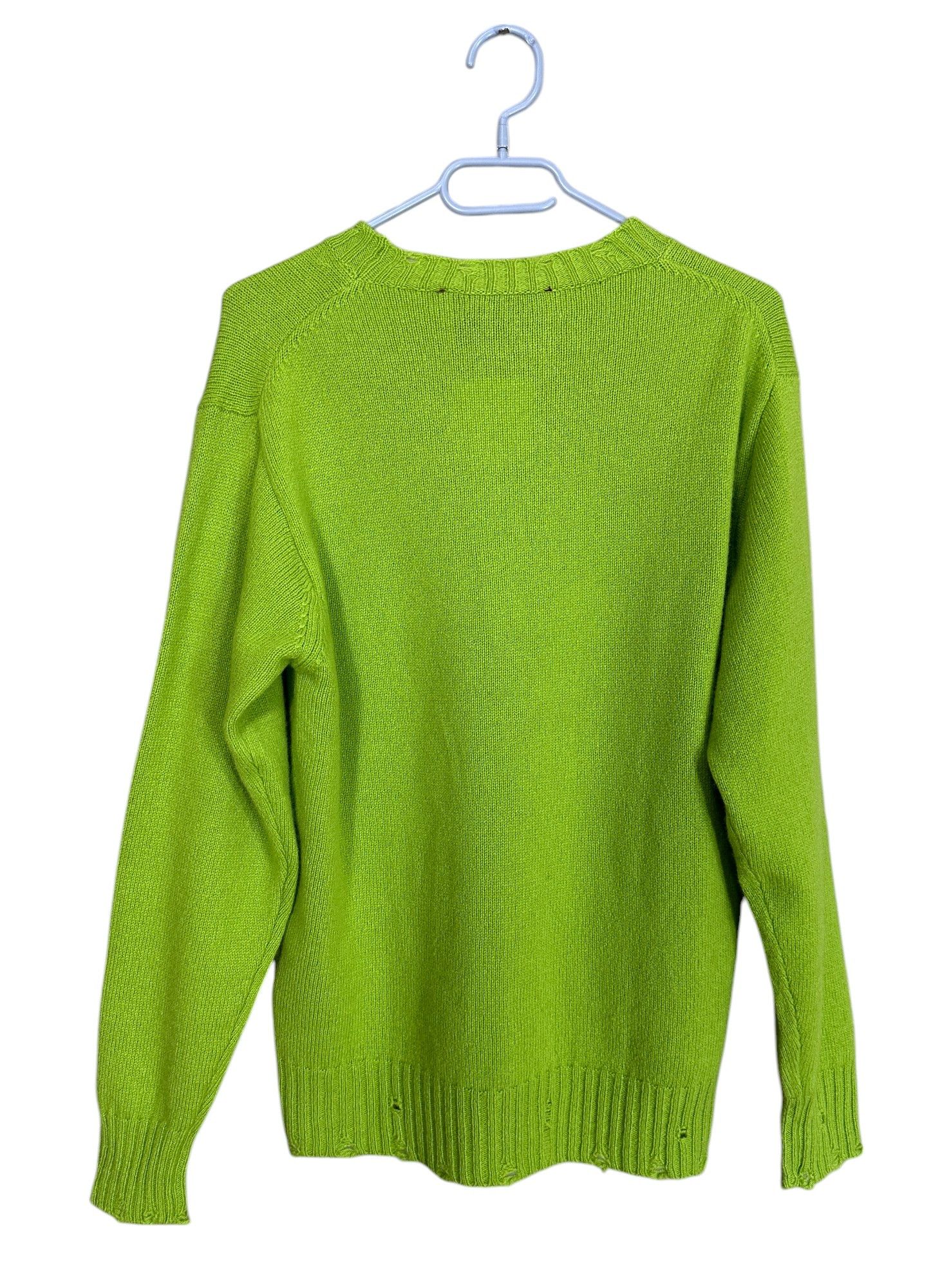 Designer Amaranto Green Wool Sweater Size XL / US 12-14 / IT 48-50 - 4 Thumbnail