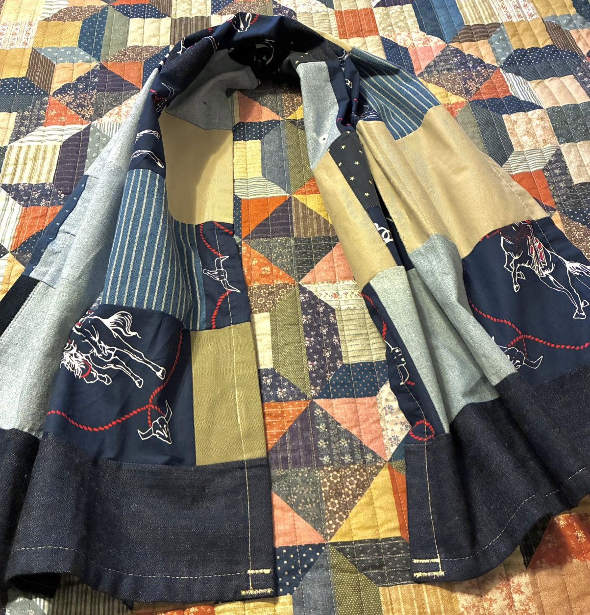 RRL Ralph Lauren CUSTOM RRL/RL SCARF (100% UPCYCLED RL FABRICS)- 1 OF A KIND Size ONE SIZE - 4 Thumbnail