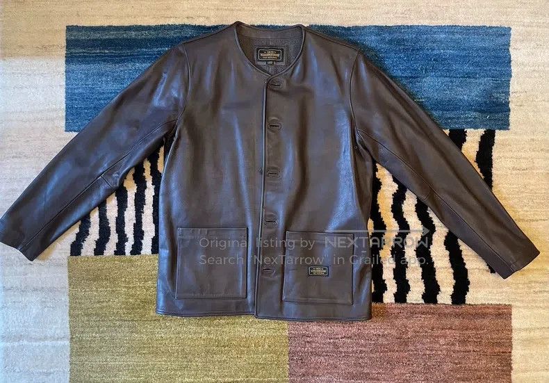 Neighborhood Caramel Cowhide Leather Jacket