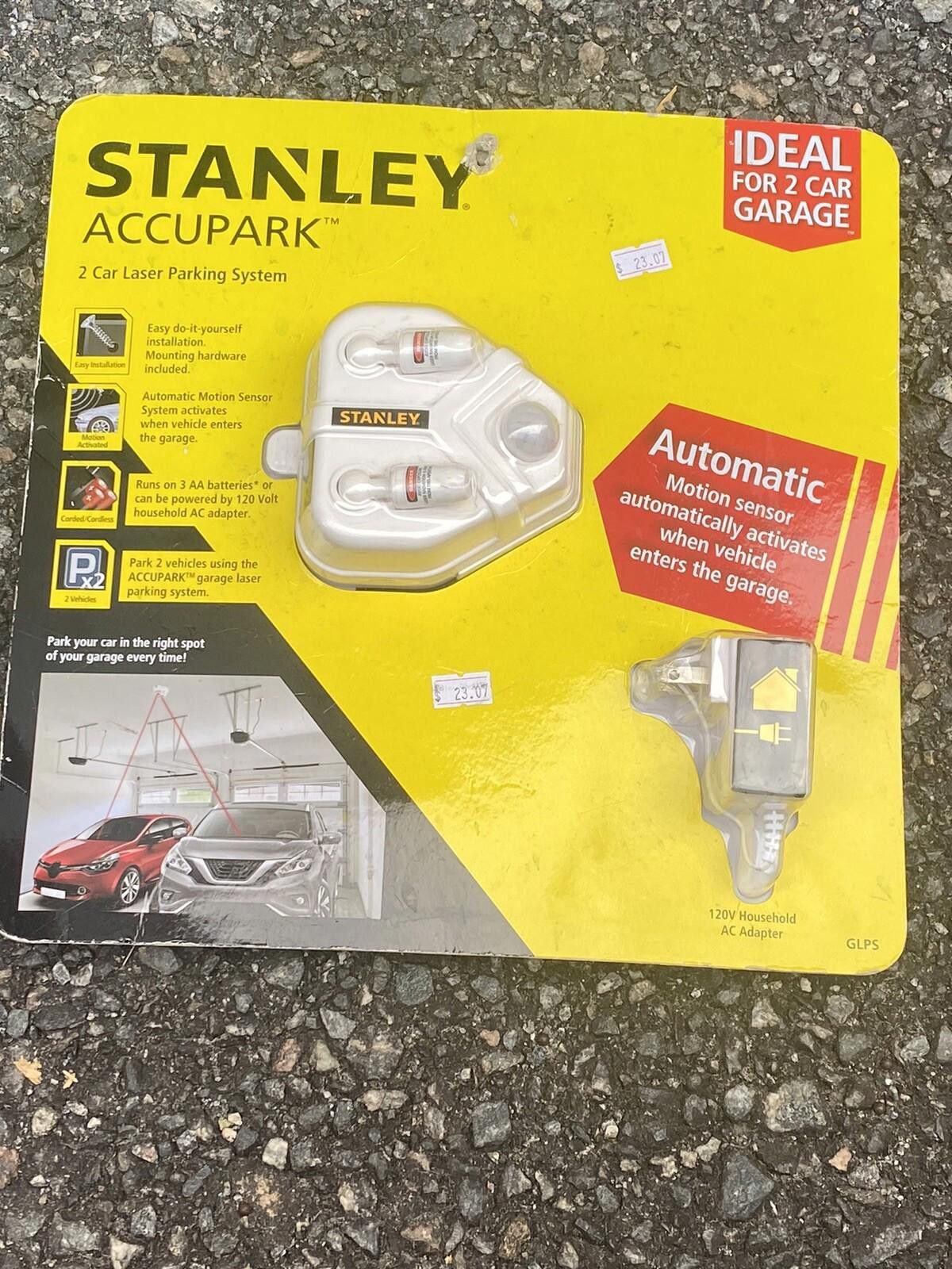 Stanley Blacker NEW Stanley Accupark Garage Parking 2 Car Laser Parking Size ONE SIZE - 2 Thumbnail
