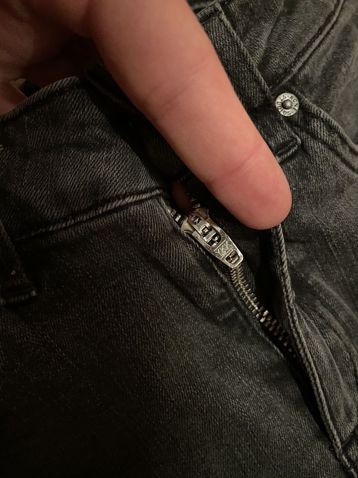 Acne Studios × Designer × Vintage Vintage Skinny Jeans Acne Studious Denim Washed Y2k Size 25" / US 0 / IT 36 - 9 Thumbnail