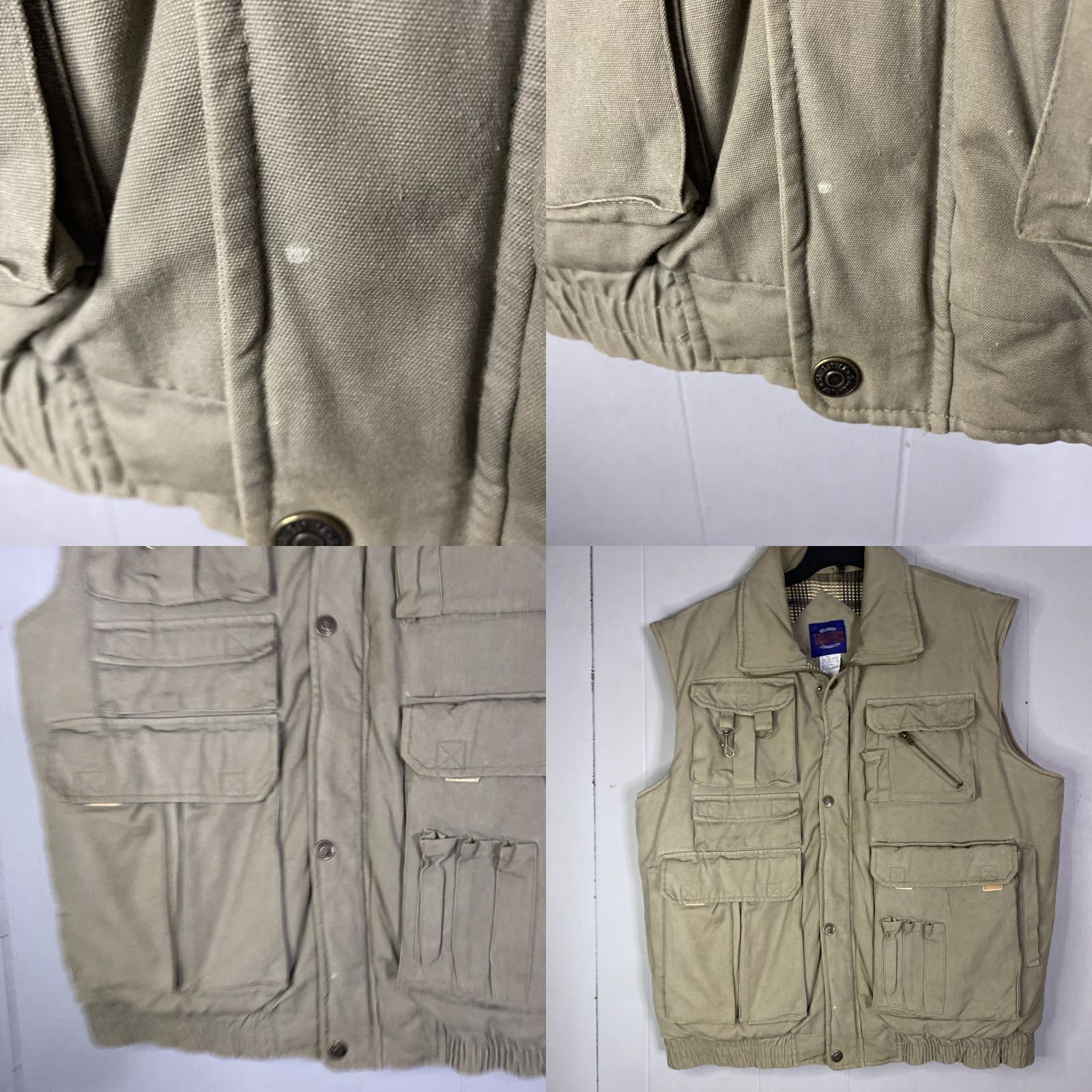 Vintage VINTAGE Saugatuck Hunting Vest Shirt Men L Green Zip Up Puffer 26x28 Fish Theme Size US L / EU 52-54 / 3 - 8 Thumbnail