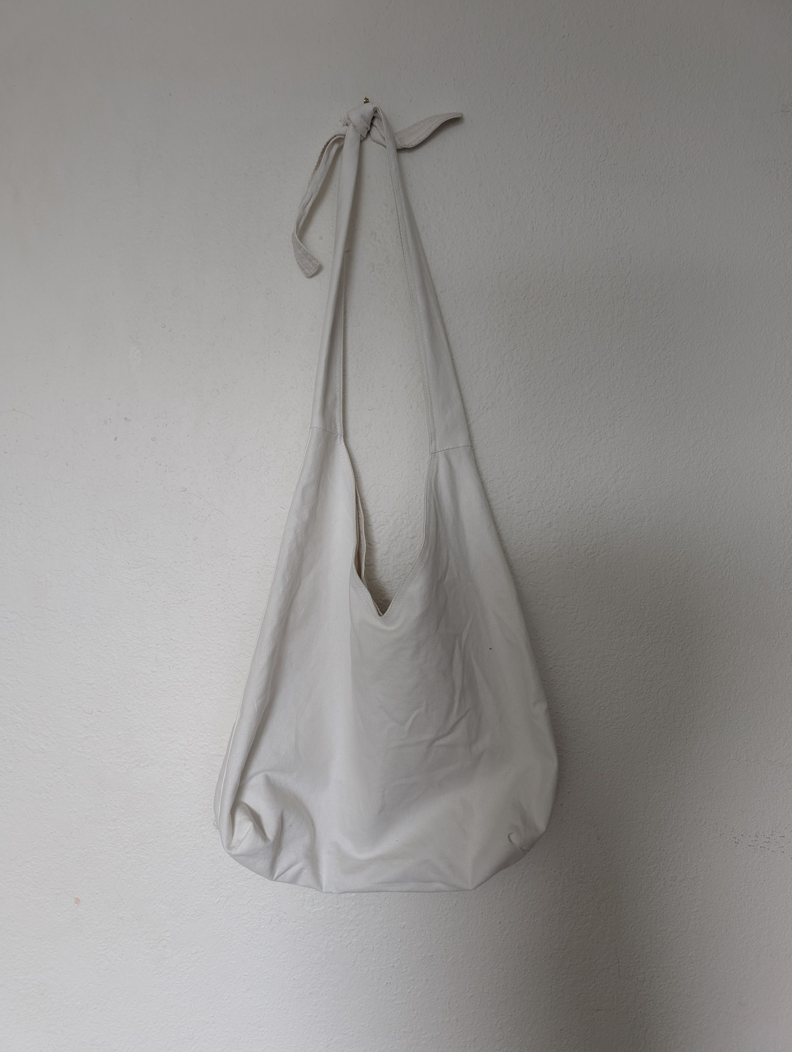 Individual Designer White Tsumo Crossbody Bag, Men's