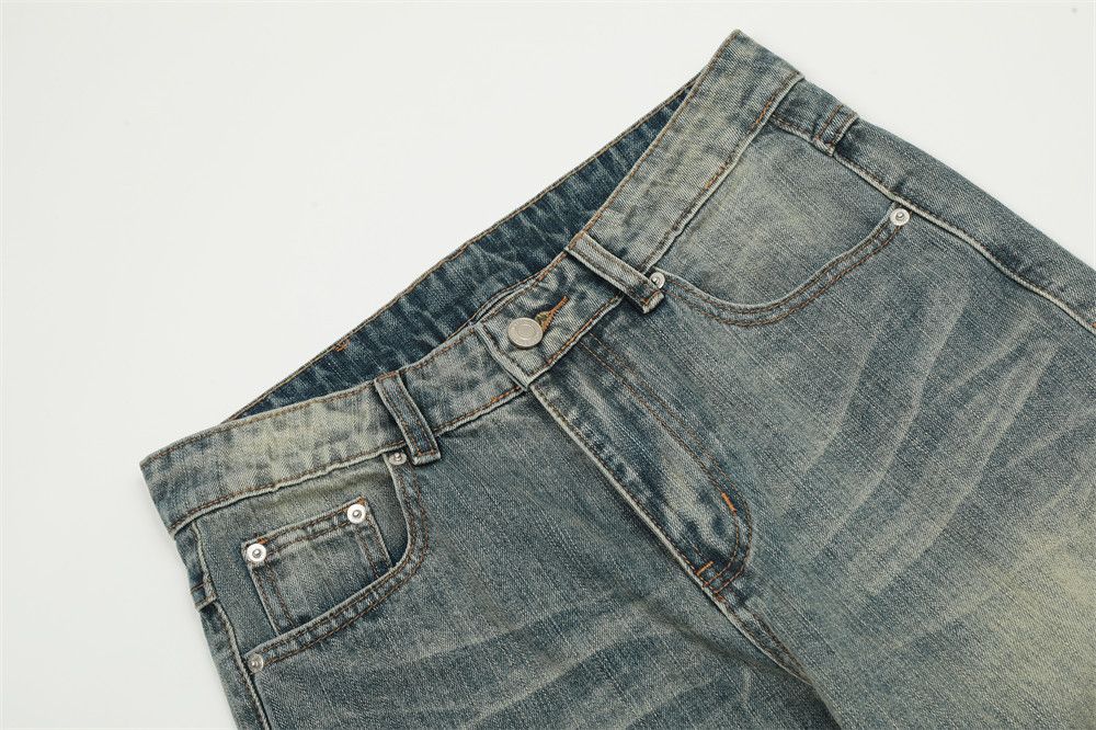 Japanese Brand × Jean Vintage distressed washed gradient men's punk casual jeans Size US 32 / EU 48 - 3 Thumbnail