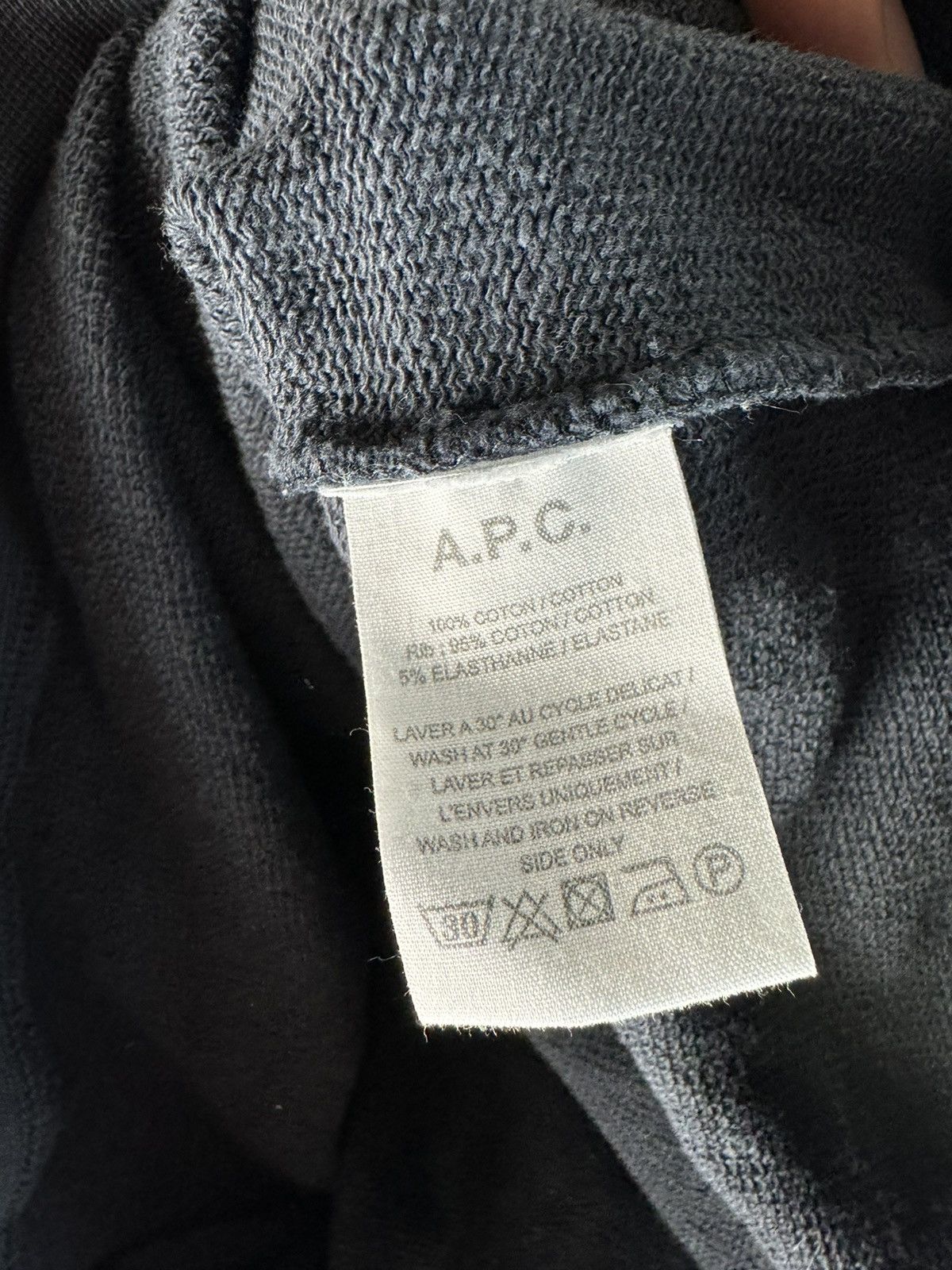 A.P.C. APC Big Logo navy blue men’s sweatshirt Size US XS / EU 42 / 0 - 4 Thumbnail