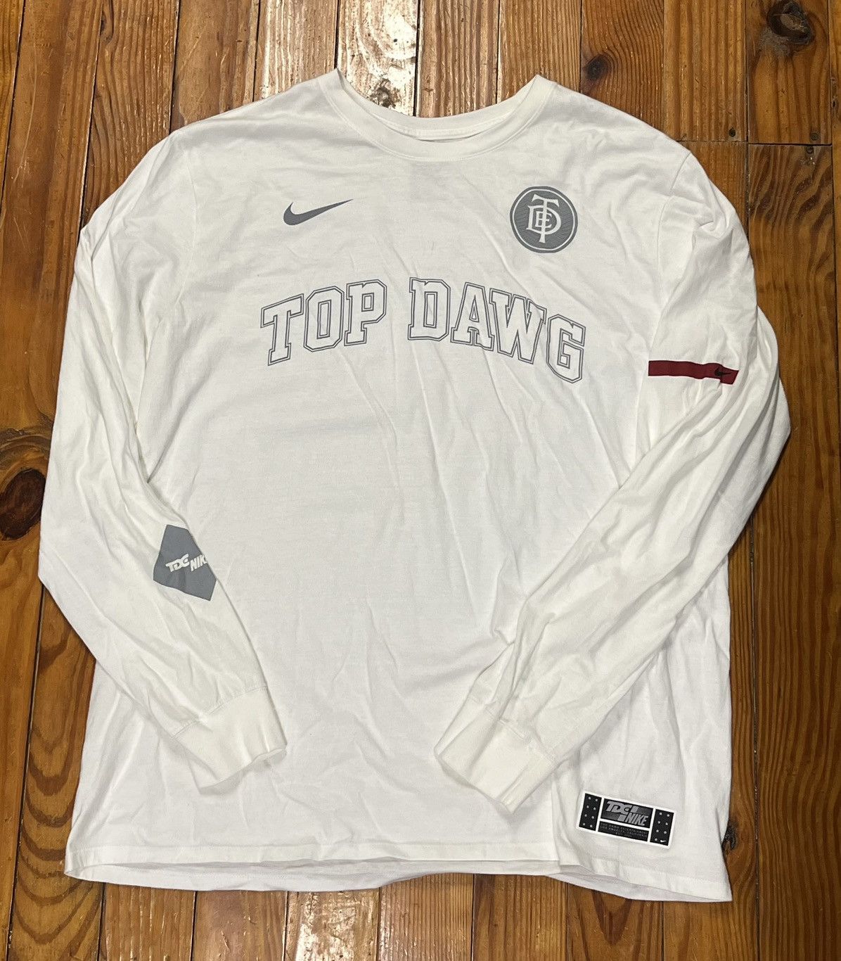 Sサイズ NIKE × TDE KENDRICK LAMAR L/S TEE TDE x NIKE Top Dawg Entertainment Small Black Long Sleeve