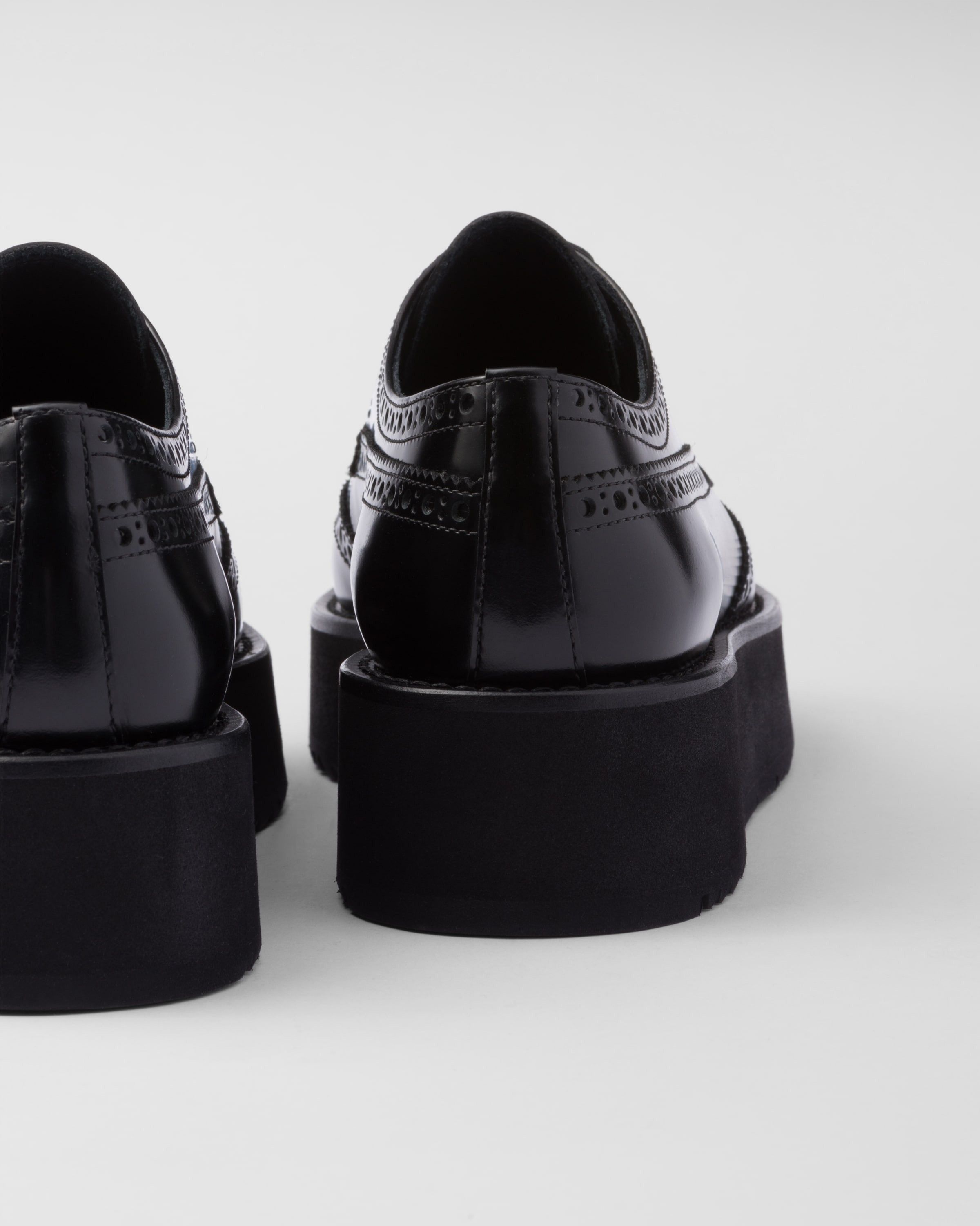 Prada o1mt1gz0225 Brushed Derby Shoes in Black Size US 6 / EU 39 - 5 Thumbnail