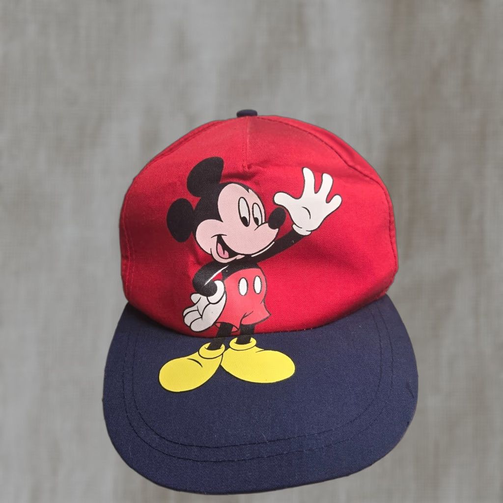 Disney Disney Adult’s Mickey Mouse Hat – Snap Back Baseball Cap Dad Hat Hat Men Red Cotton Adjustable Vintage: No (if must) Size ONE SIZE - 1 Thumbnail