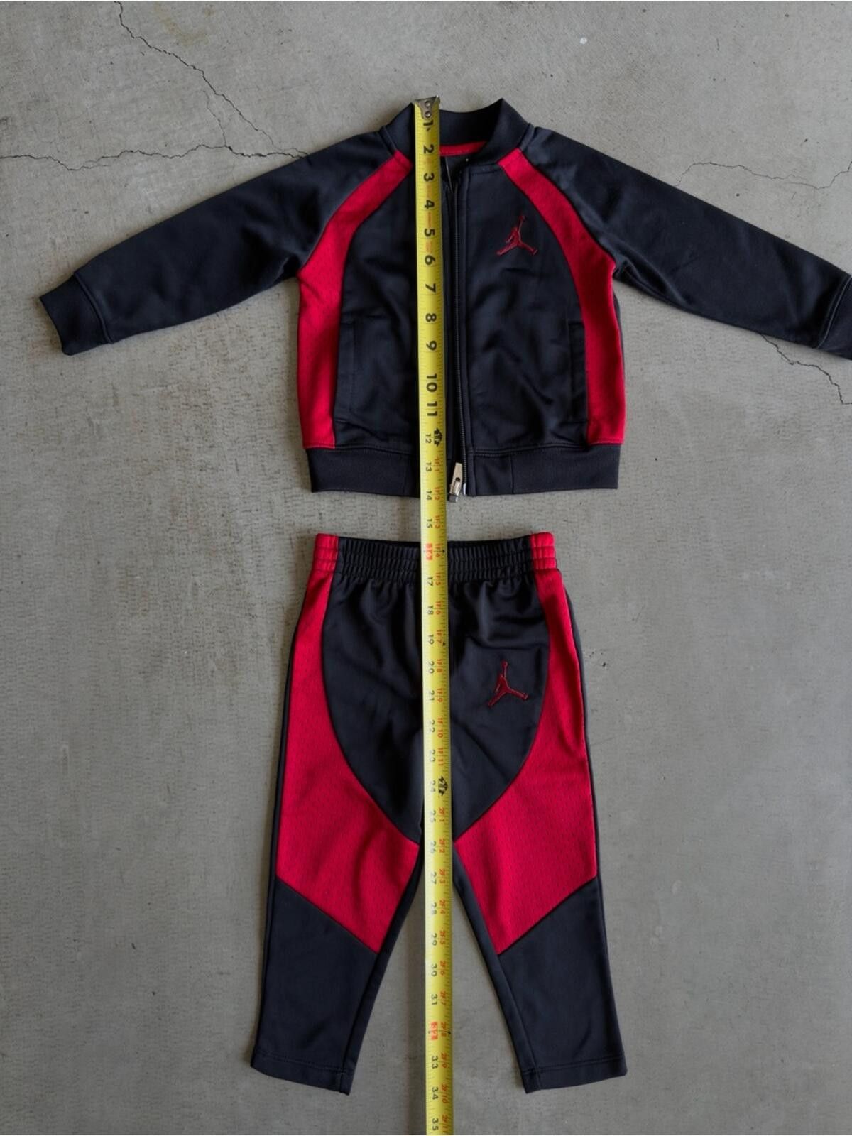 Jordan Brand Jordan / Jumpman 2pc Tracksuit Set / Black Red 18M Size ONE SIZE - 3 Thumbnail