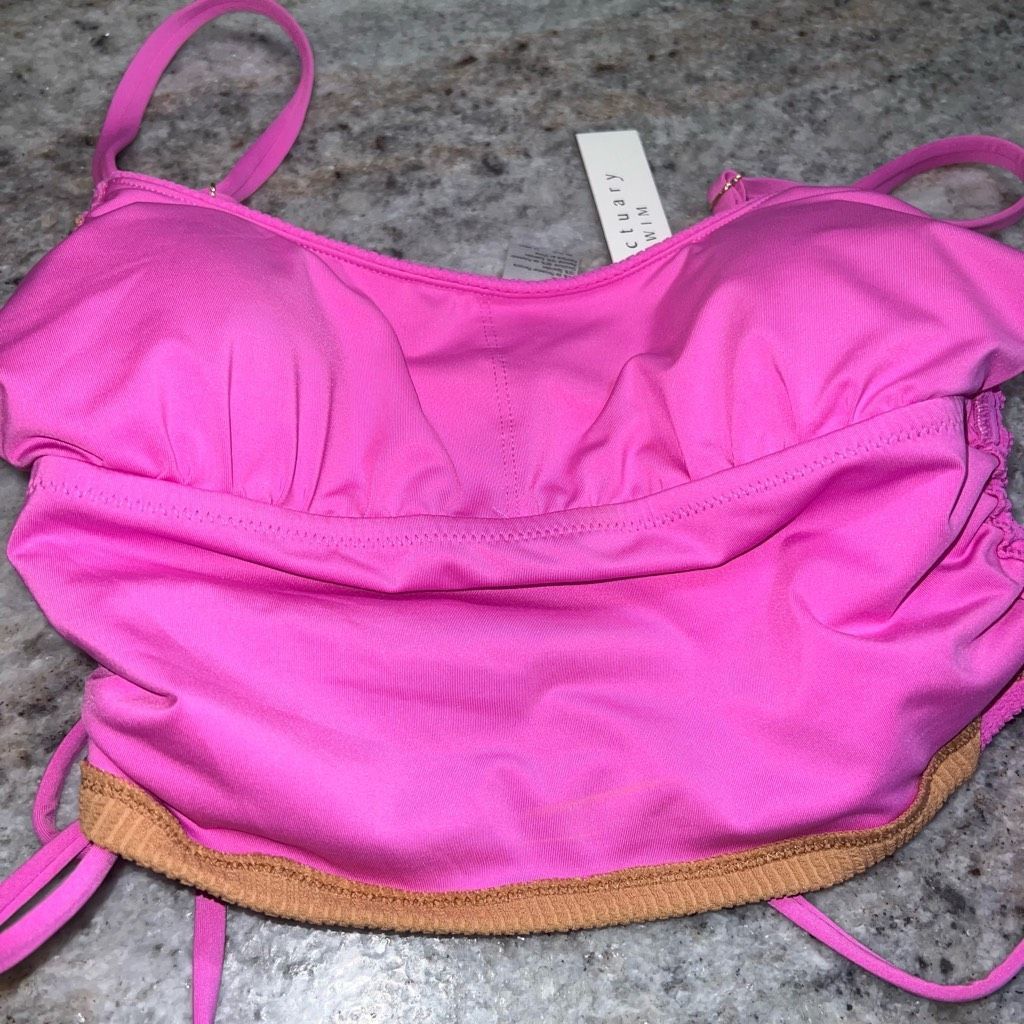 Other Sanctuary Balancing Act Shirred-Side Cropped Pink Aura Tanki Size XS / US 0-2 / IT 36-38 - 9 Thumbnail