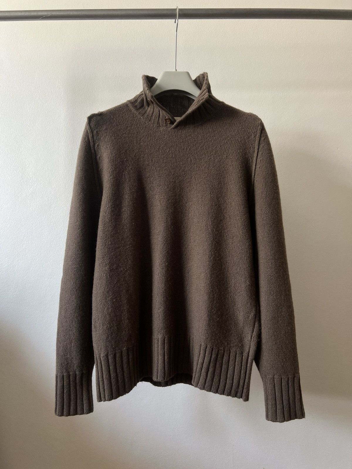 Yohji Yamamoto Vintage 90s Yohji Yamamoto A.A.R Knit Button Up Size US M / EU 48-50 / 2 - 4 Thumbnail