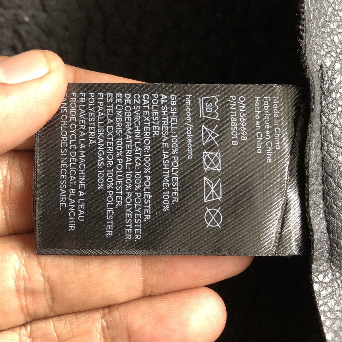 Japanese Brand H&M Double Collar Lined Fleece Black Jacket Size US S / EU 44-46 / 1 - 17 Thumbnail