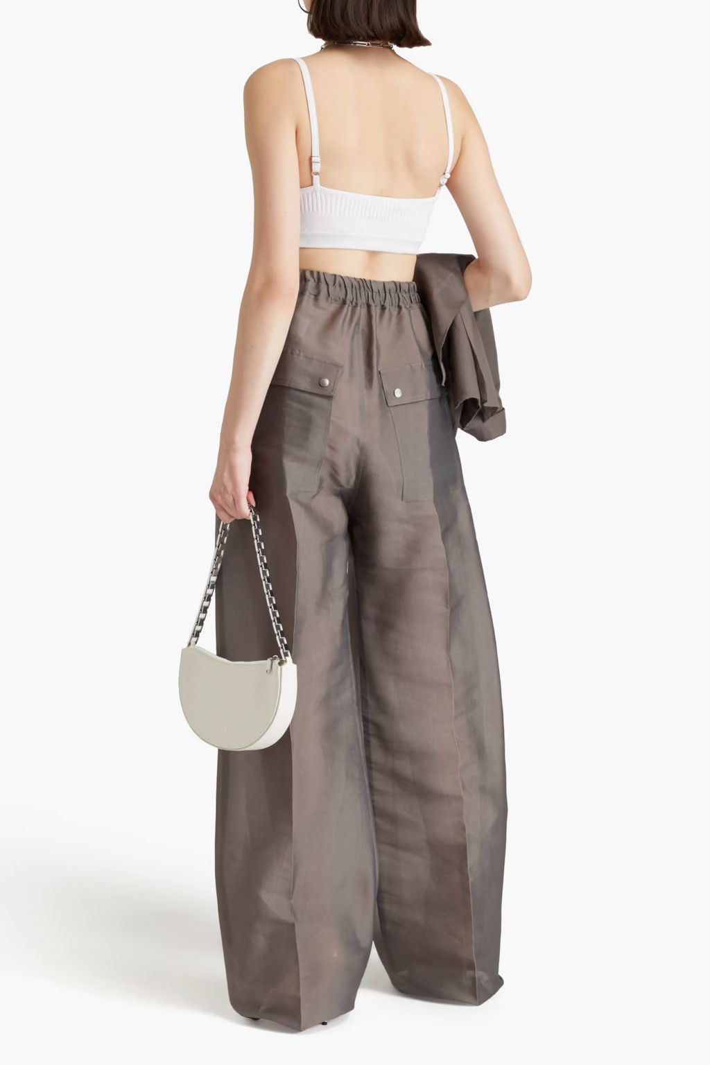 Rick Owens o1y0126 Sweatpant in Gray Size 28" / US 6 / IT 42 - 3 Thumbnail