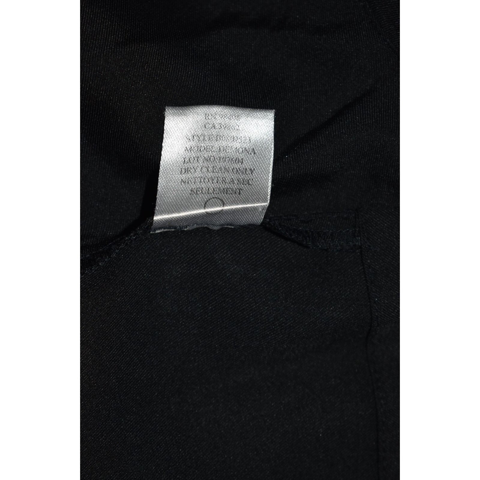 Theory THEORY Black Silk Blend Wrap Front Effect LS Blouse Top Sz P Size XS / US 0-2 / IT 36-38 - 5 Thumbnail