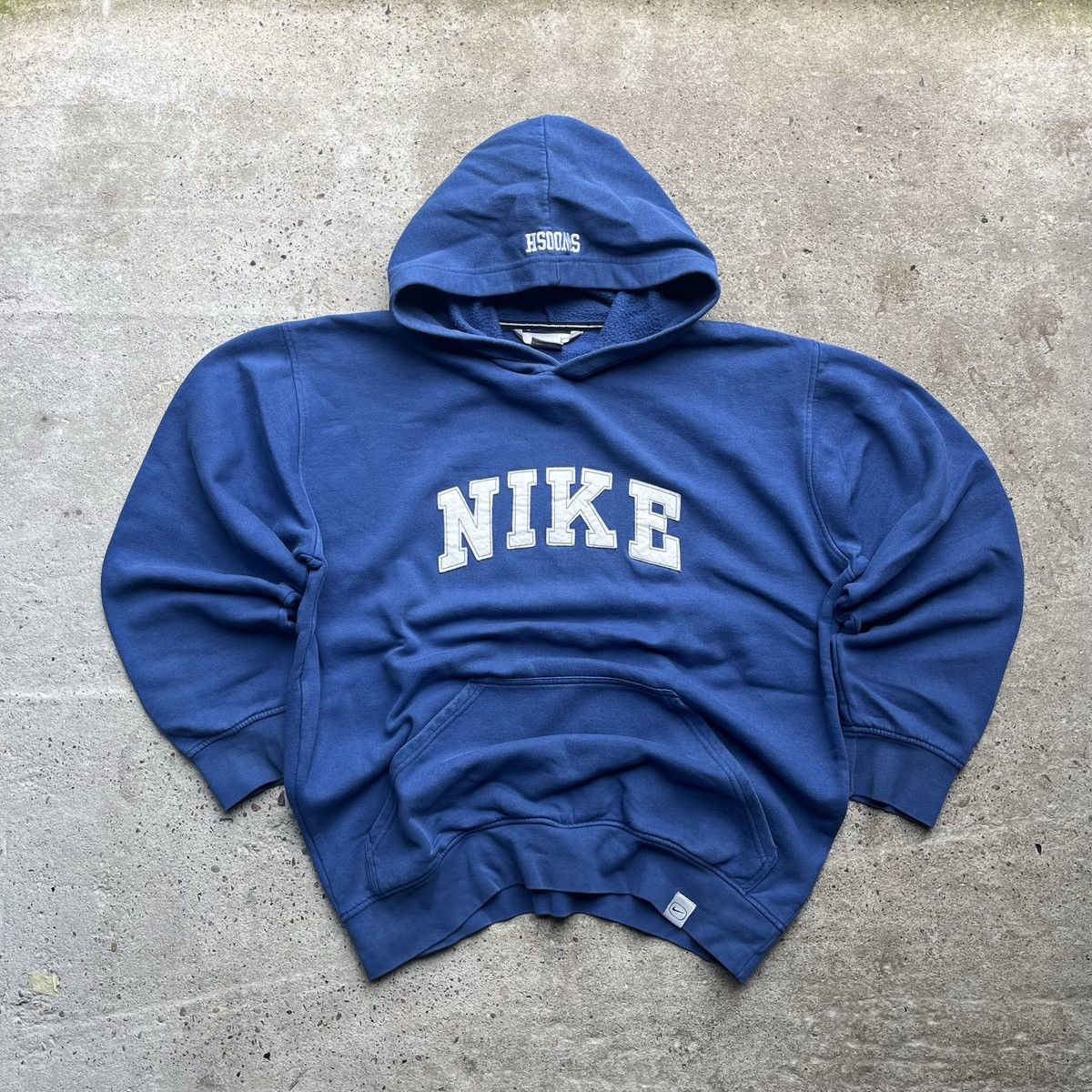 image of Nike Spell Out Amazing Y2K Zip Hoodie in Blue, Men's (Size Large)