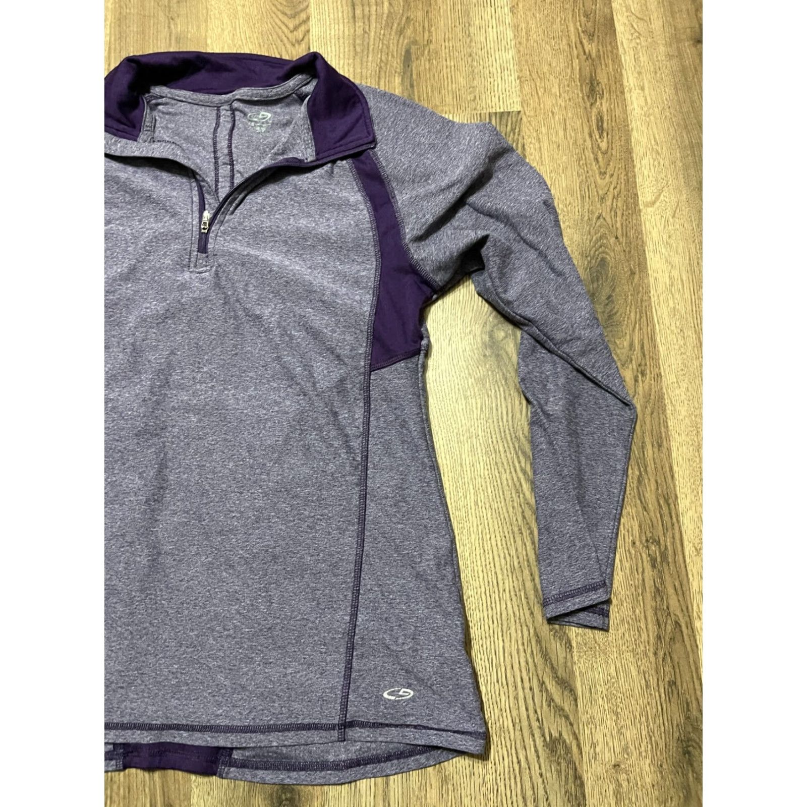 Champion Champion Shirt Women's Small Purple 1/4 Zip Pullover Long Sleeve Mock Neck Casual Modern Fall Summer Spring - Ladies Regular Fit Size S / US 4 / IT 40 - 4 Thumbnail