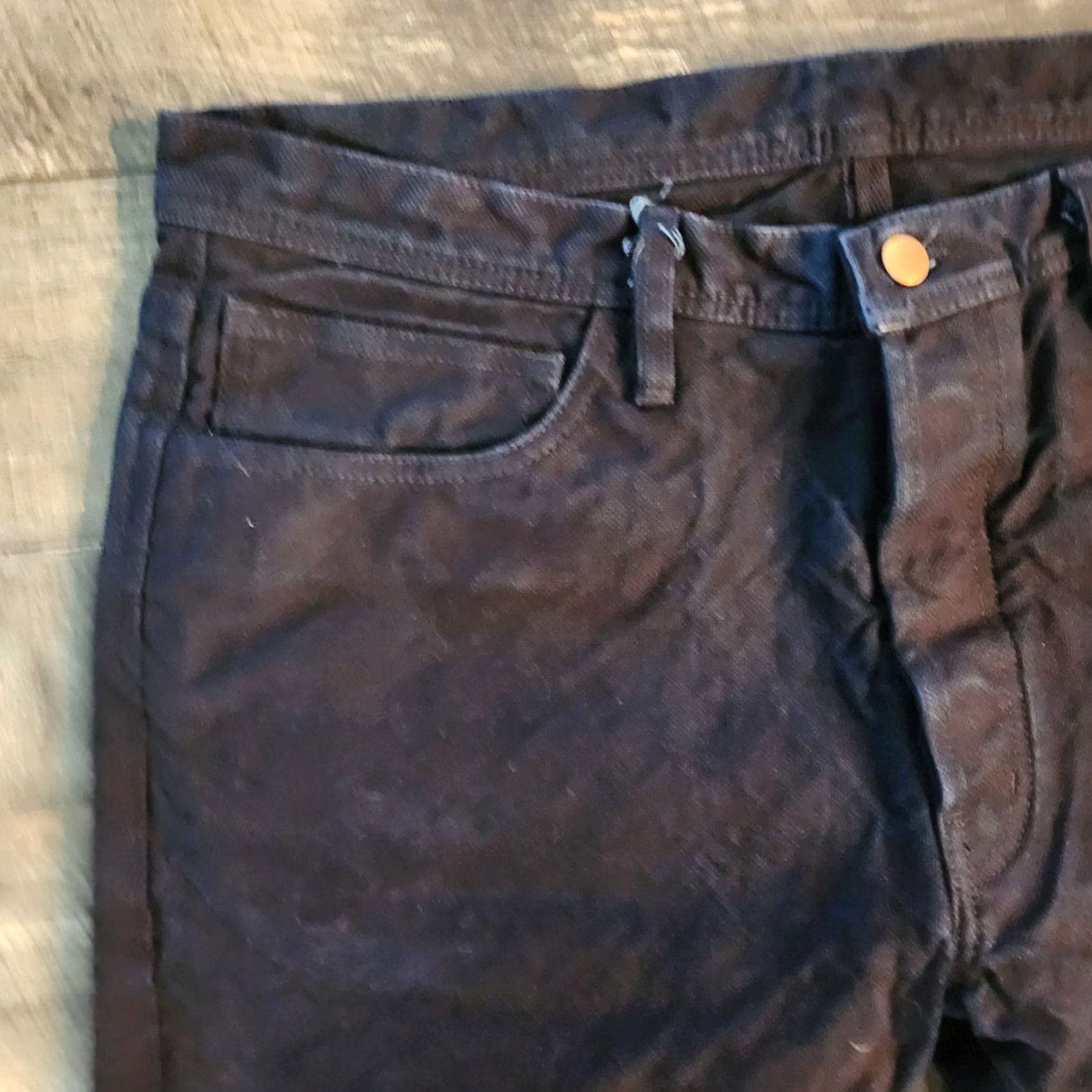 Vintage Mercy Supply Co Jeans Mens 38x33 Dark Blue Straight Heavy Weight Selvedge Denim Jeans Mens 38x33 Dark Blue Straight Heavy Weight Selvedge Denim Size US 38 / EU 54 - 7 Thumbnail