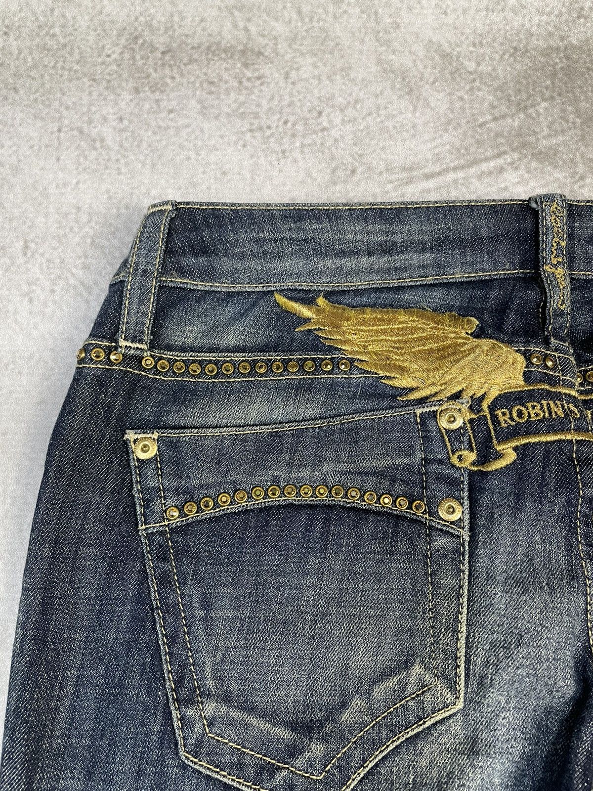 Robins Jeans Y2k Robin's Jean Low Rise Flare Boot Cut Denim Size 28" / US 6 / IT 42 - 6 Thumbnail