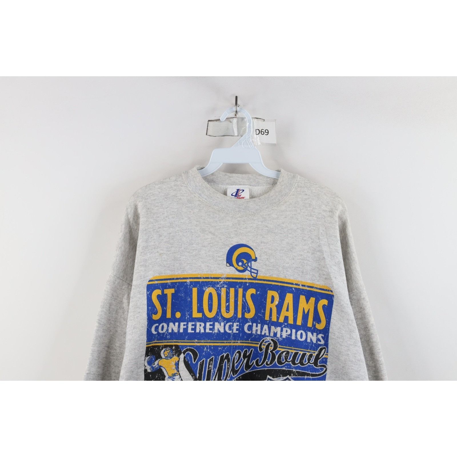 Vintage Vintage 2000 Super Bowl Champs St Louis Rams Sweatshirt Size US XL / EU 56 / 4 - 2 Thumbnail