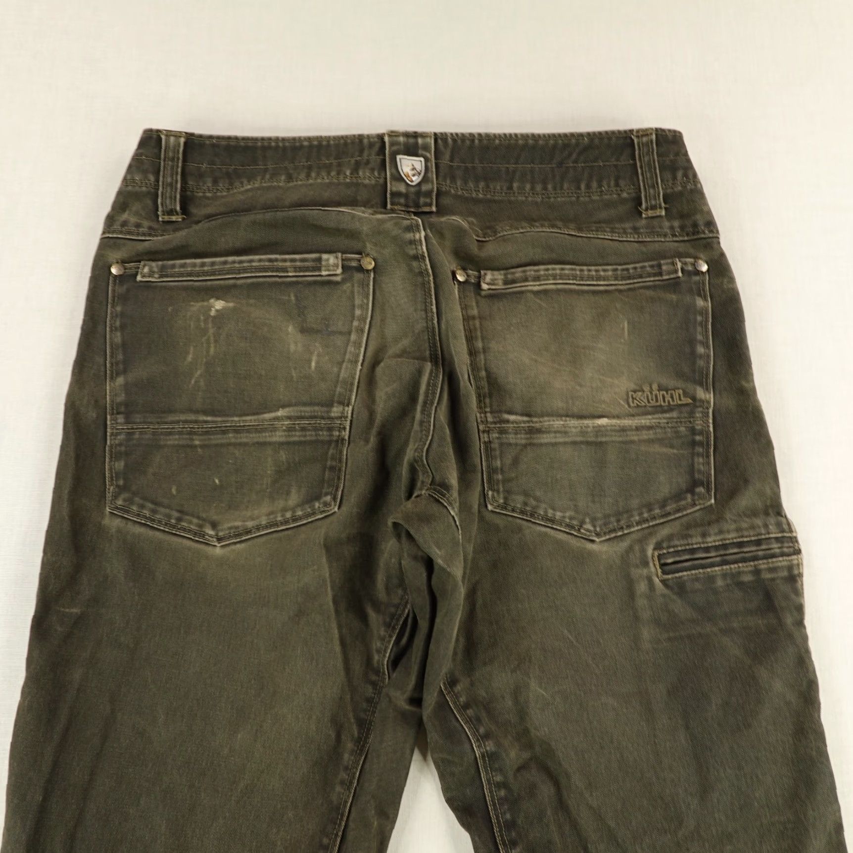 Vintage VINTAGE Kuhl Rydr Work Pants Mens 32x32 Brown Canvas Carpenter Casual Stretch Mens Size US 31 - 7 Thumbnail
