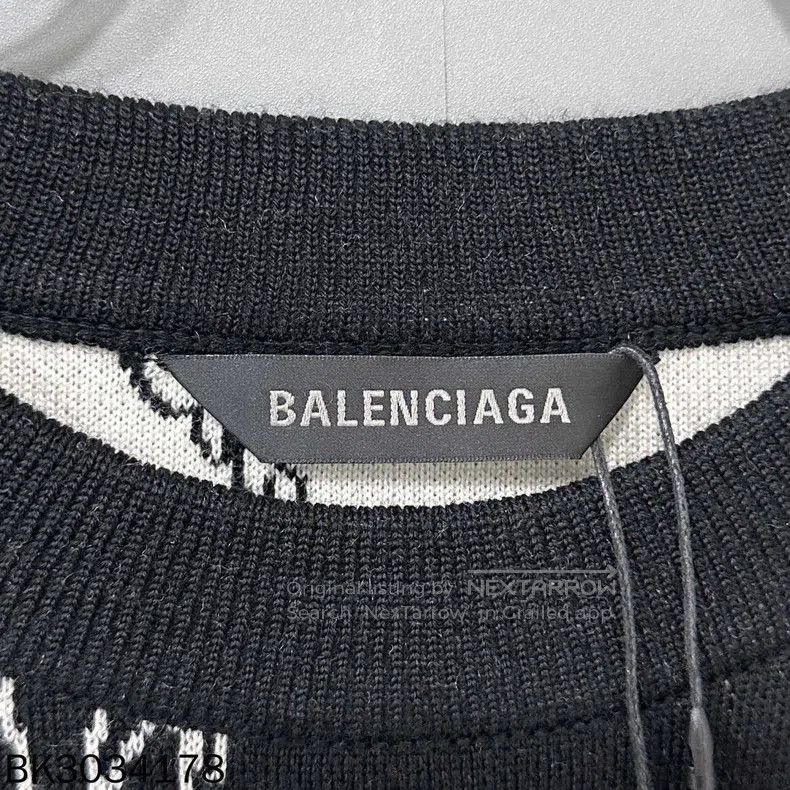 Balenciaga Balenciaga Multi-Element Bullet Screen Full Print Knit Swe Size US XS / EU 42 / 0 - 5 Thumbnail