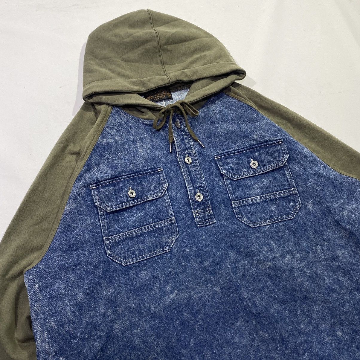 Japanese Brand Cube Sugar Denim Trucker Jeans Jacket Hoodie Size US XL / EU 56 / 4 - 2 Thumbnail