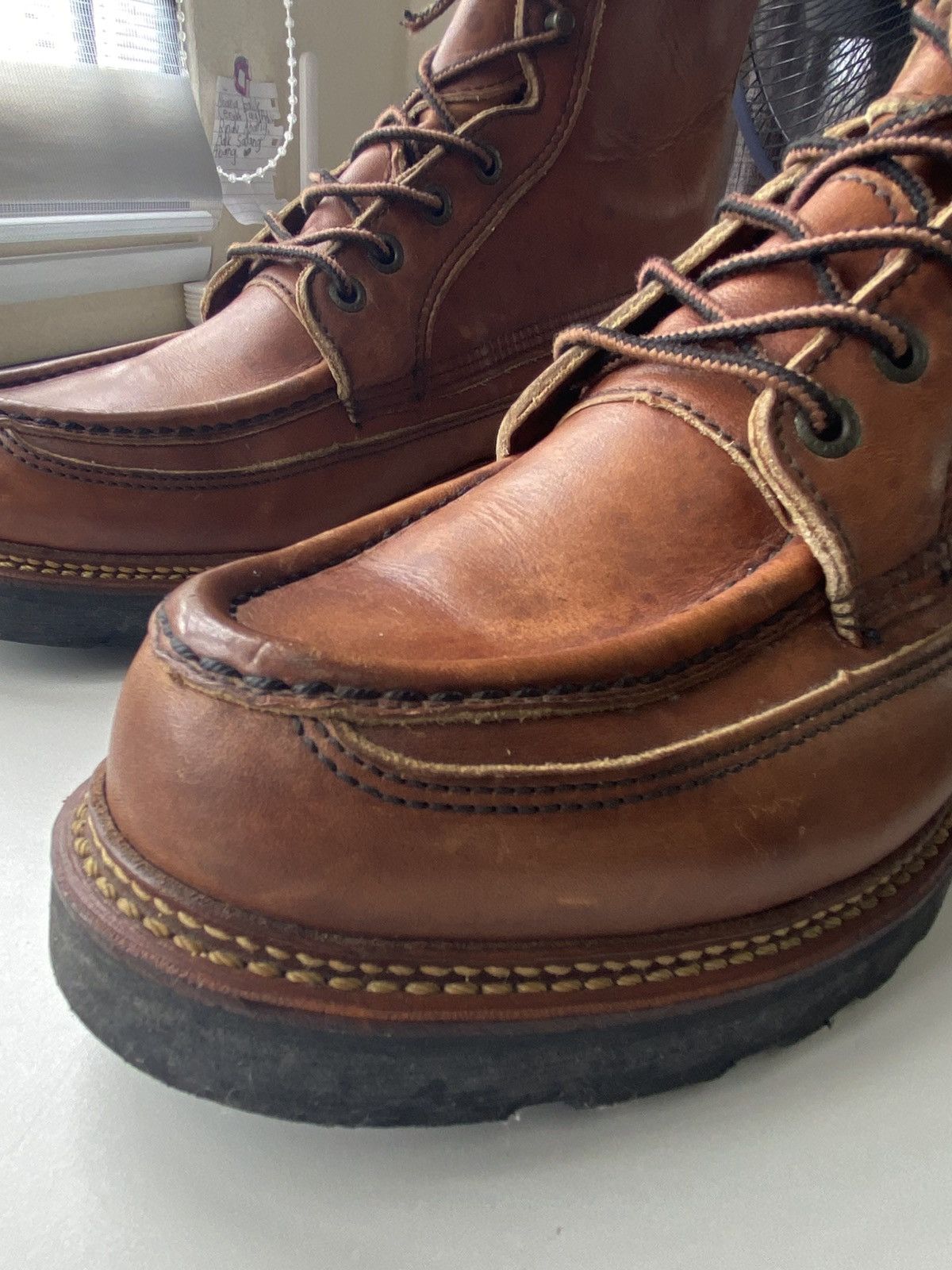 Red Wing × Vintage Vintage Rare Red Wing 1950 50th Anniversary Moc Toe Boot Size US 8 / EU 41 - 3 Thumbnail
