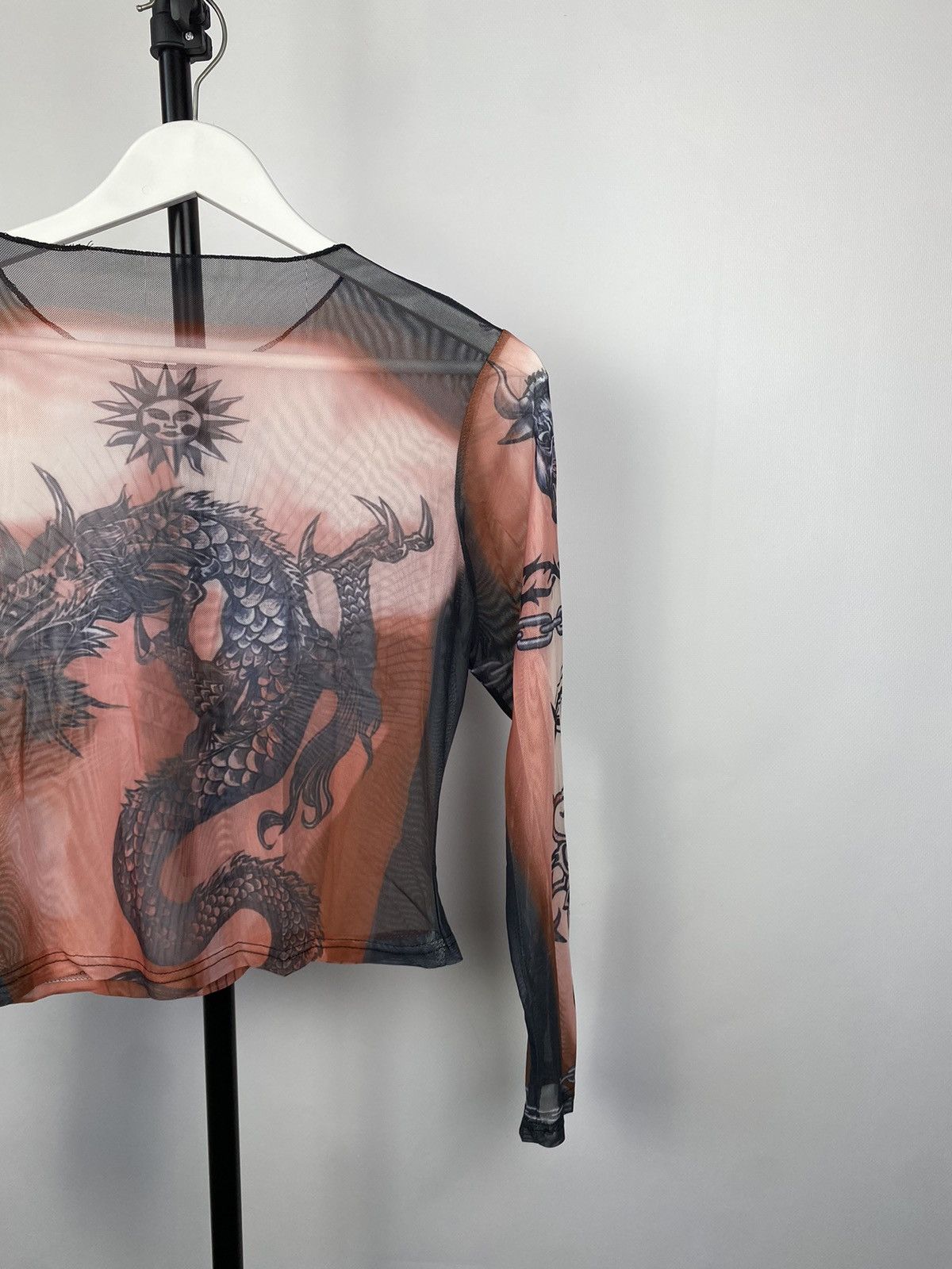 Designer × Japanese Brand Save The Queen Jean Paul Gaultier Style Mesh Top Blouses Size M / US 6-8 / IT 42-44 - 9 Thumbnail