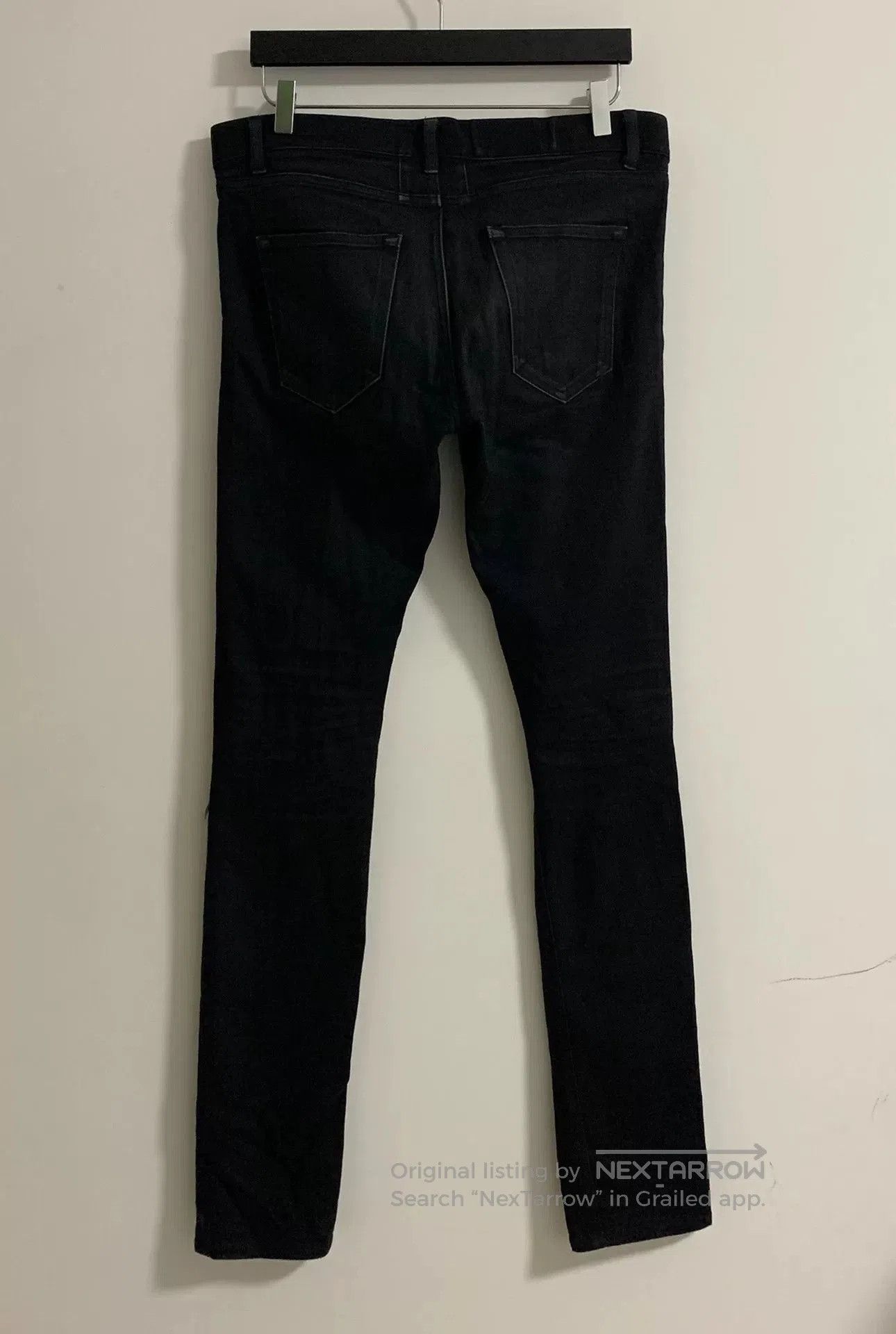 Saint Laurent Paris Saint Laurent Black Distressed Denim Jeans. Size US 32 / EU 48 - 2 Thumbnail