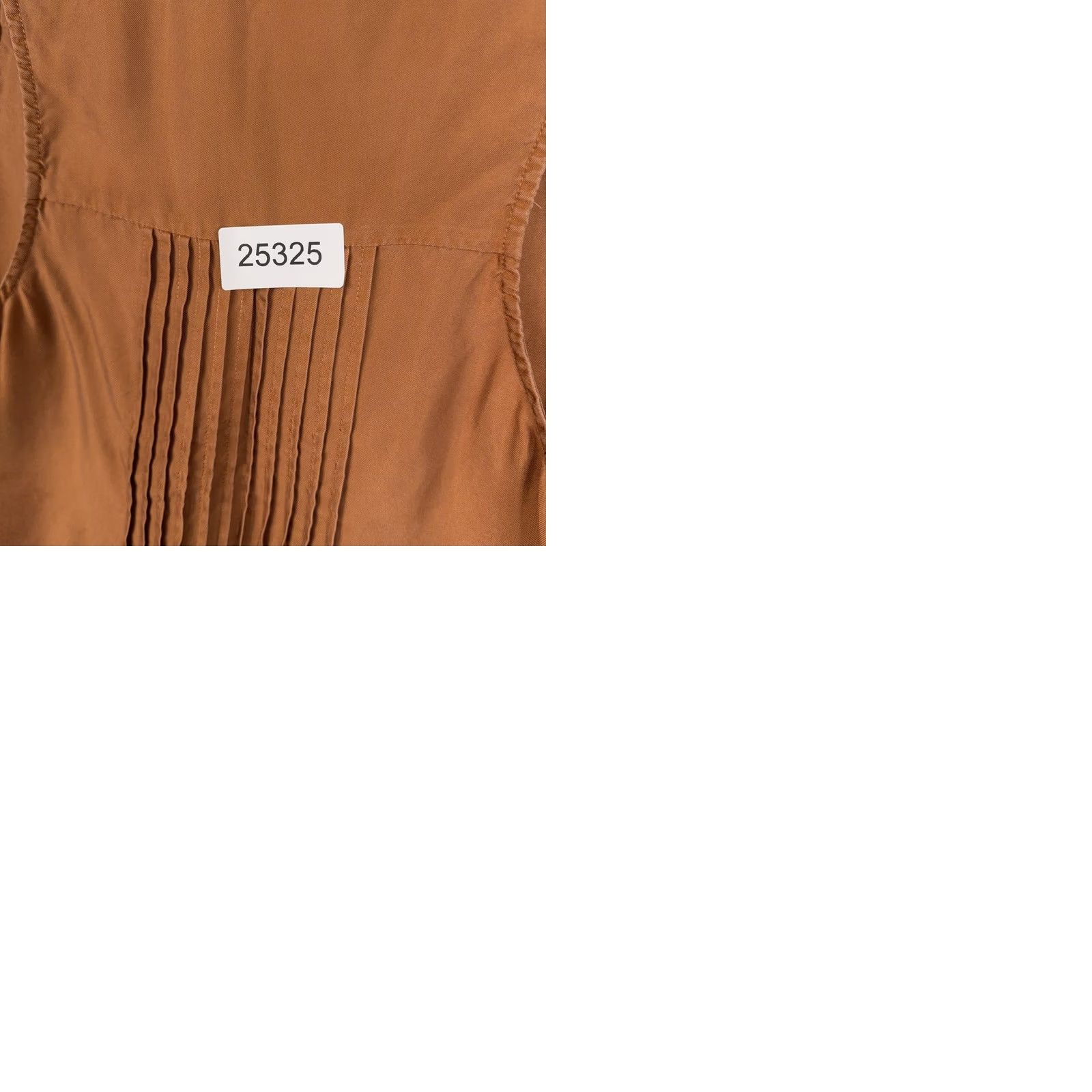Reiss Reiss Tank Top Womens 4 Brown 100% Silk V Neck Pleated Basic Career Workwear Satin Sleeveless Shirt Womens Boys Girls Mens Size S / US 4 / IT 40 - 9 Thumbnail