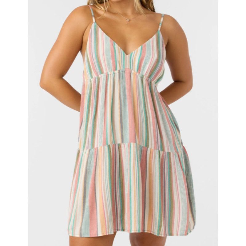 O'Neill NEW O'Neill LOTTIE Multicolor Sun Dress Size XL Size XL / US 12-14 / IT 48-50 - 1 Thumbnail