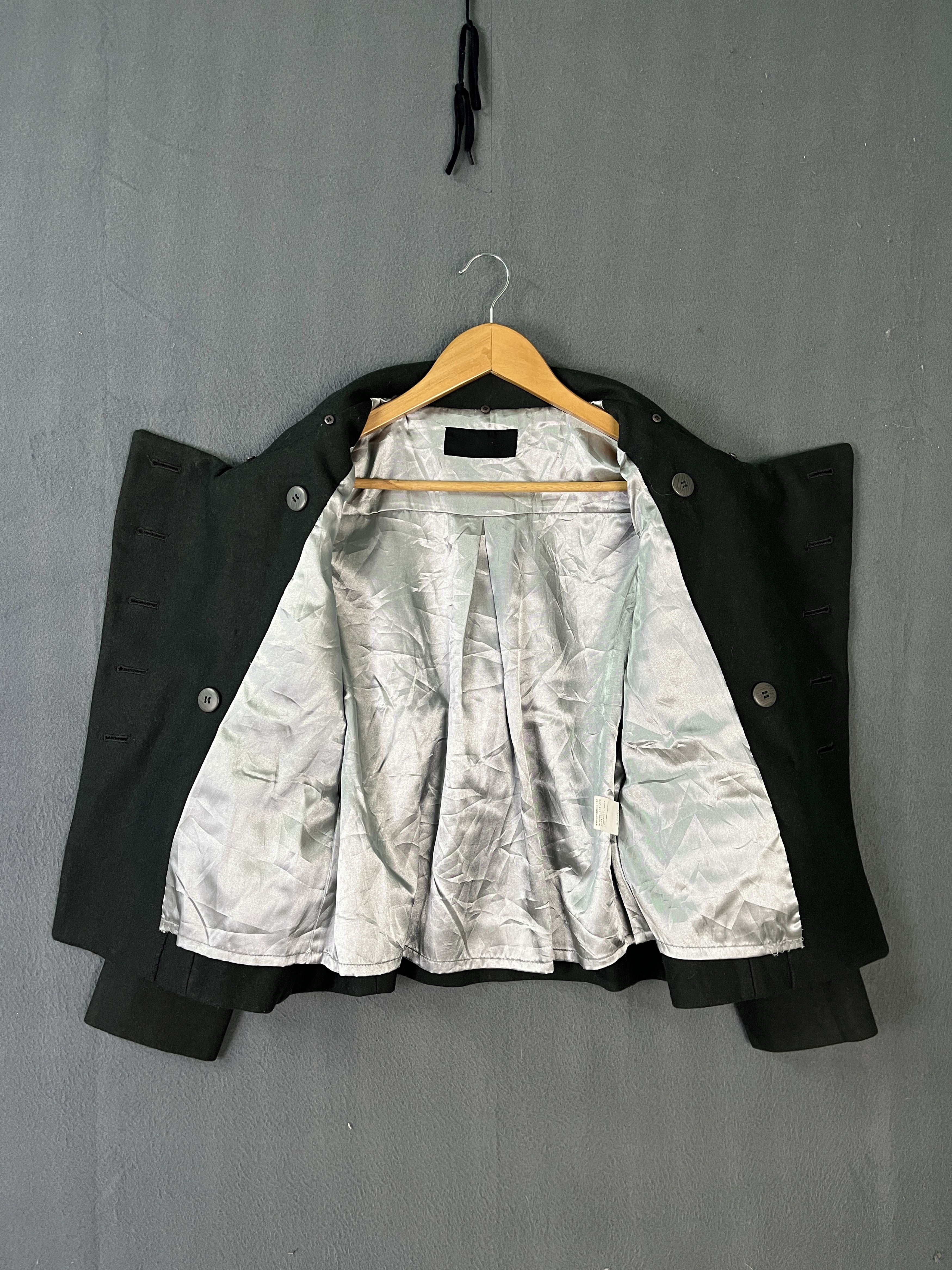 Japanese Brand Jeanasis Napoleon Style Wool Blend Double Breasted Jacket Size S / US 4 / IT 40 - 8 Thumbnail