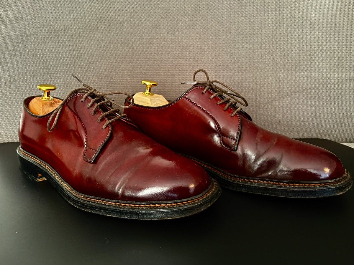 Alden Alden PTB 7.5 Color 8 Shell Cordovan Plain Toe Blucher Size US 7.5 / EU 40-41 - 3 Thumbnail